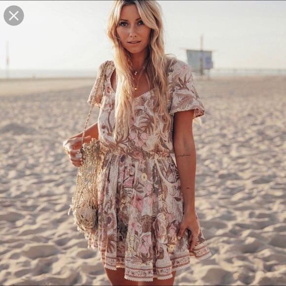 spell jungle mini dress